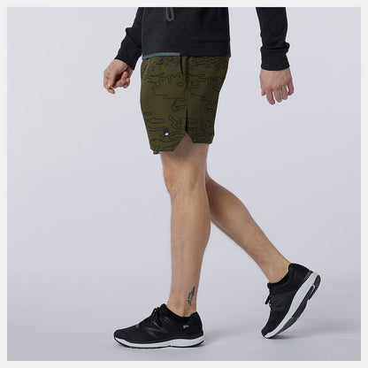 New Balance Fortitech Graphic 7 inch Woven Short