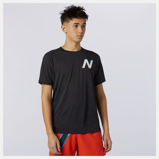 New Balance Printed Impact Run Short Sleeve