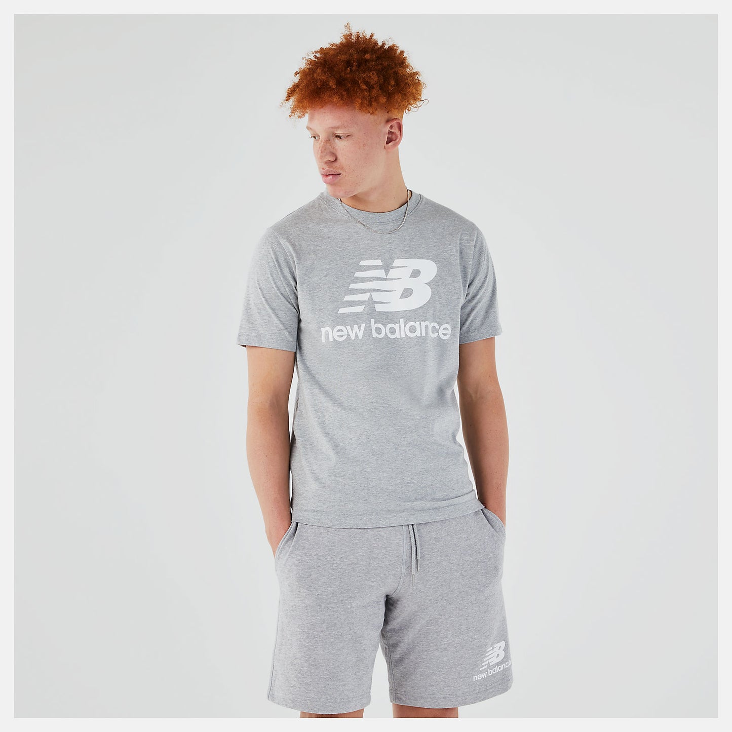 New Balance Essentials Stacked Logo Tee