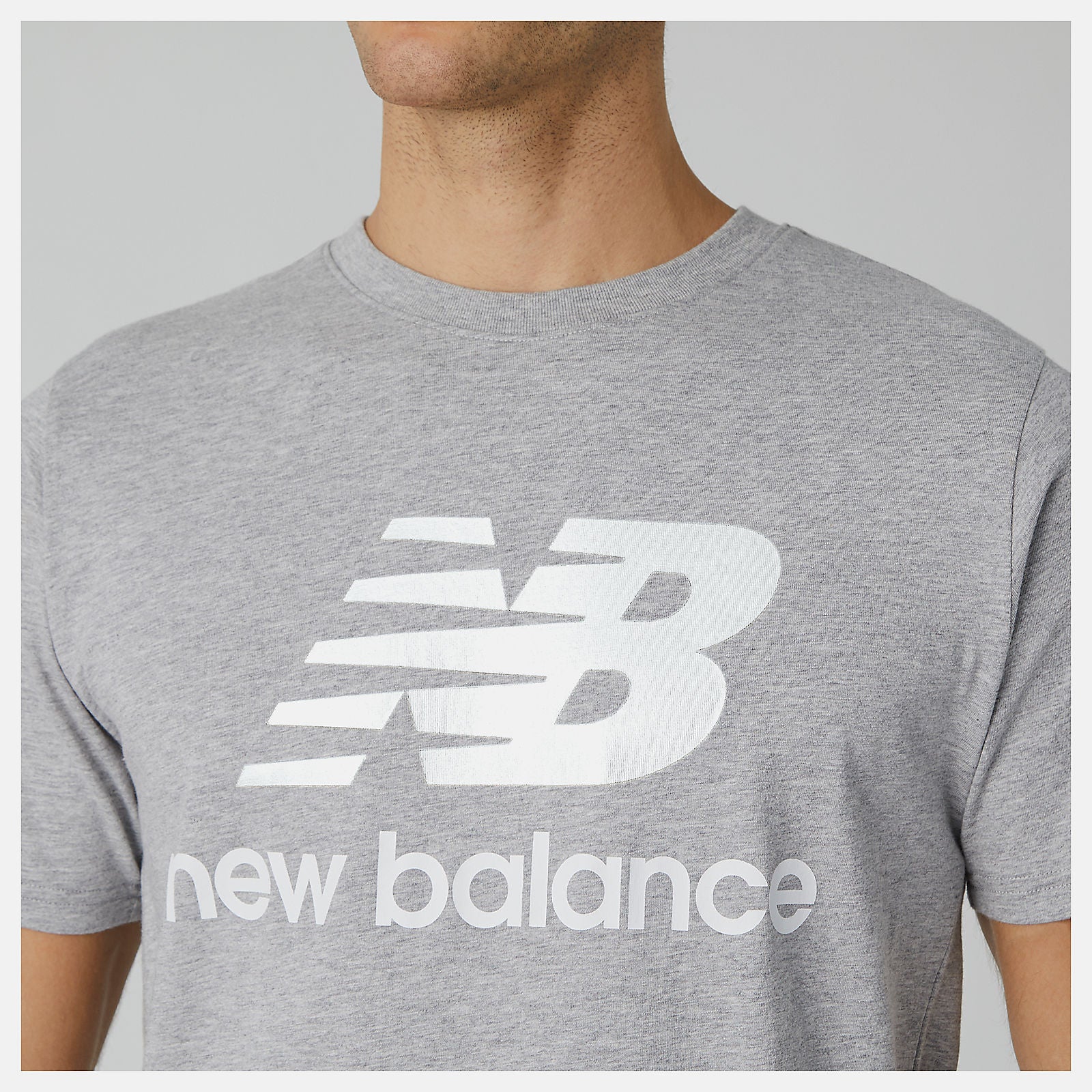 New Balance Essentials Stacked Logo Tee