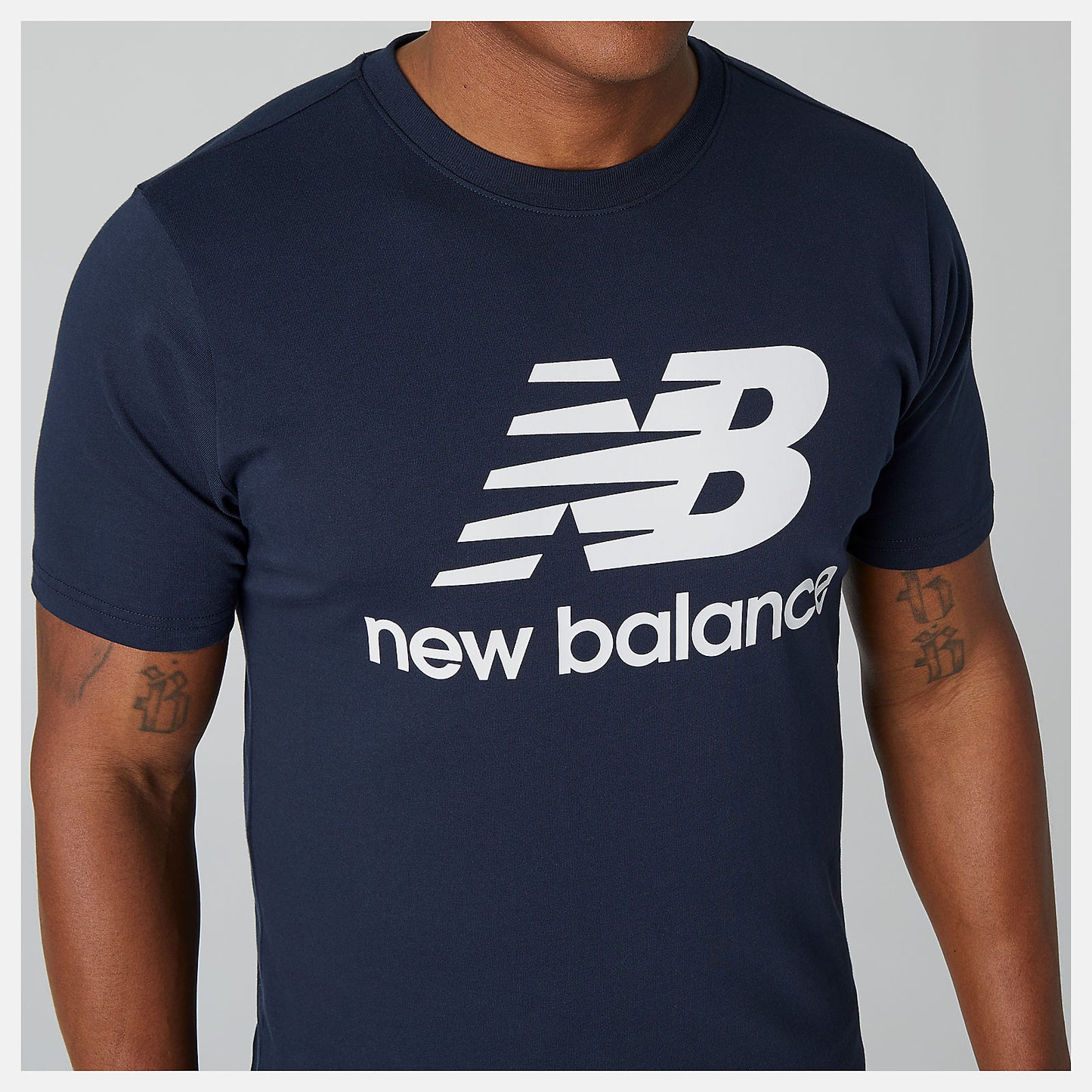 New Balance Essentials Stacked Logo Tee
