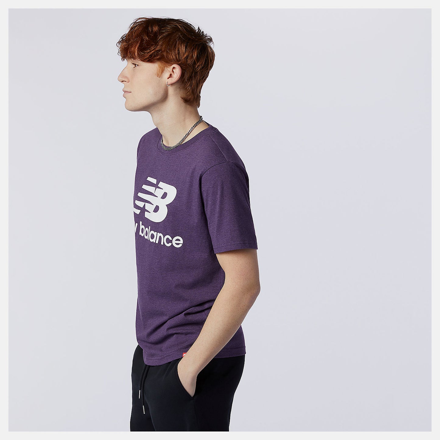 New Balance Essentials Stacked Logo Tee