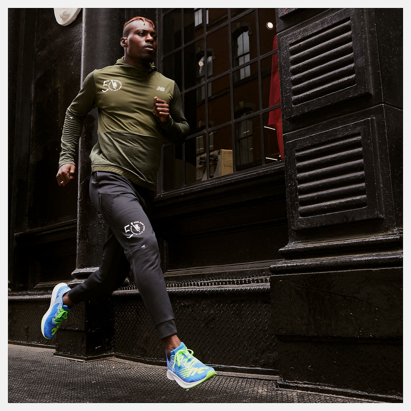 New Balance NYC Marathon Impact Run Grid Back Hoodie