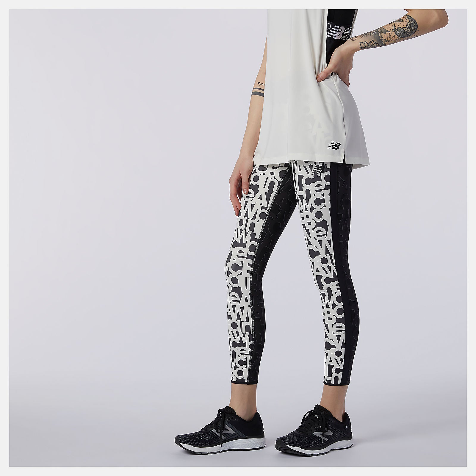 New Balance Relentless Printed High Rise 7/8 Tight