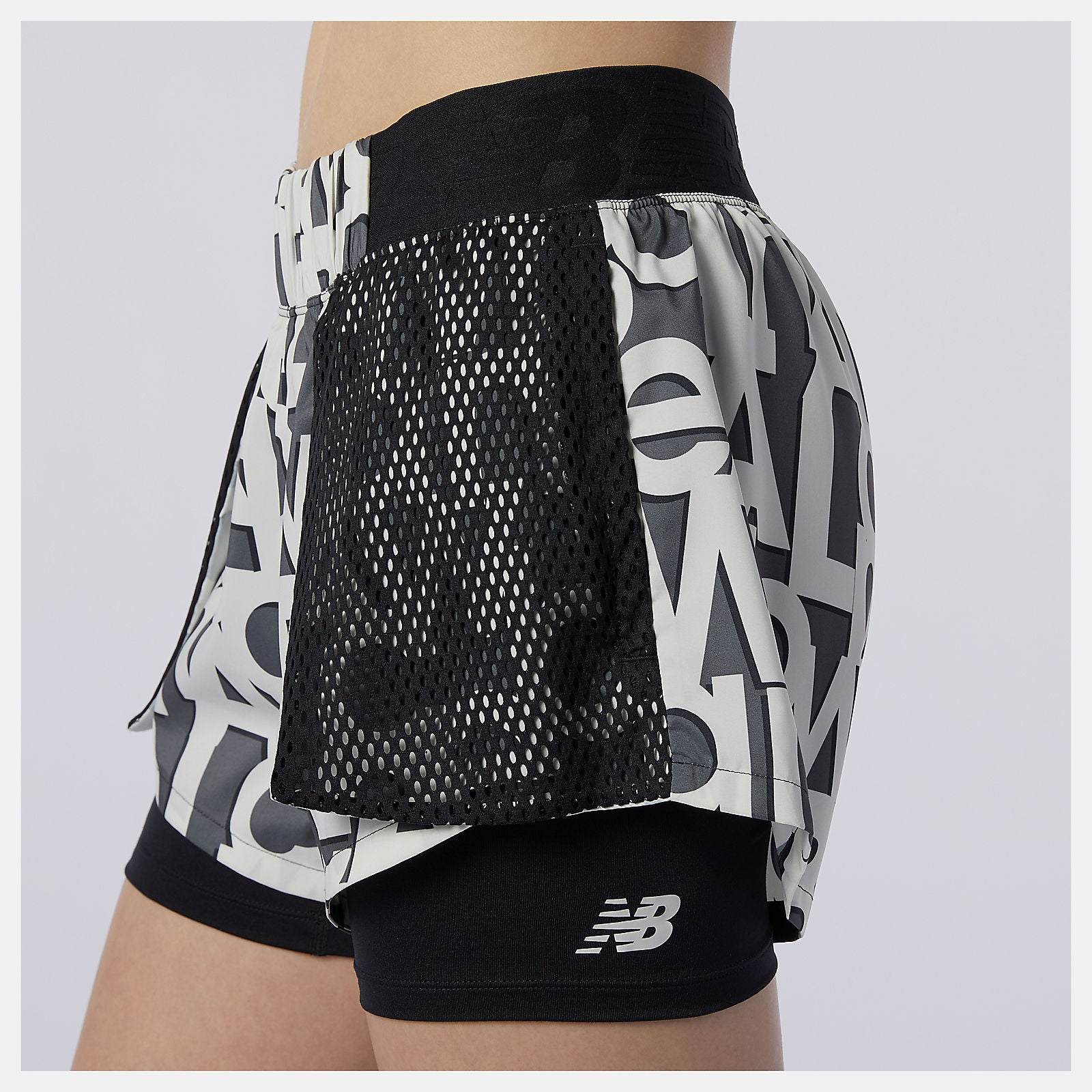 New Balance Relentless 2 In 1 Short Printed
