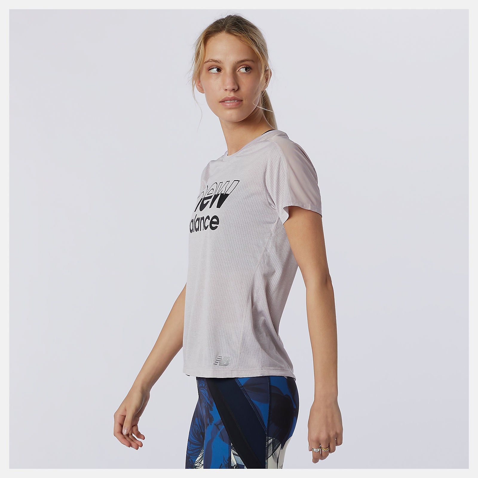 New Balance Printed Impact Run Short Sleeve
