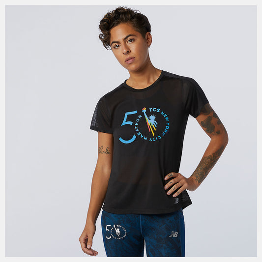 New Balance NYC Marathon Impact Run Short Sleeve