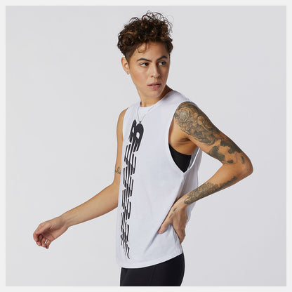 New Balance Relentless Cinched Back Graphic Tank