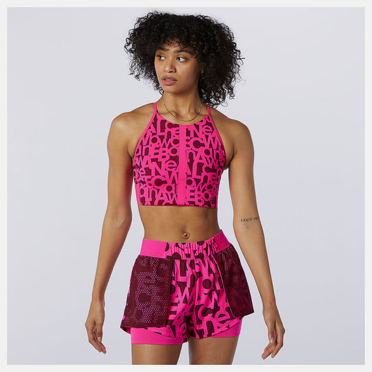New Balance Relentless Printed Crop Top