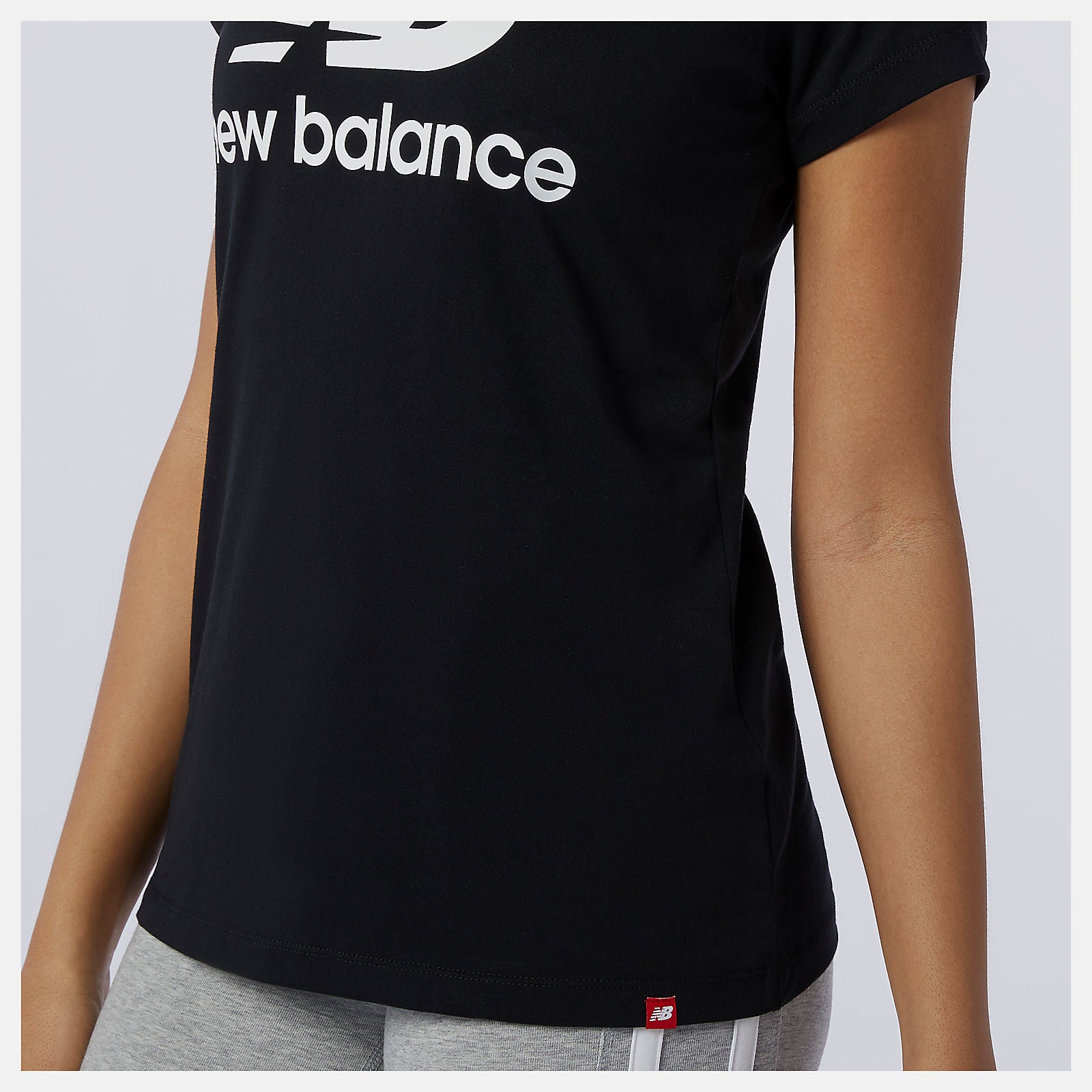 New Balance Essentials Stacked Logo Tee